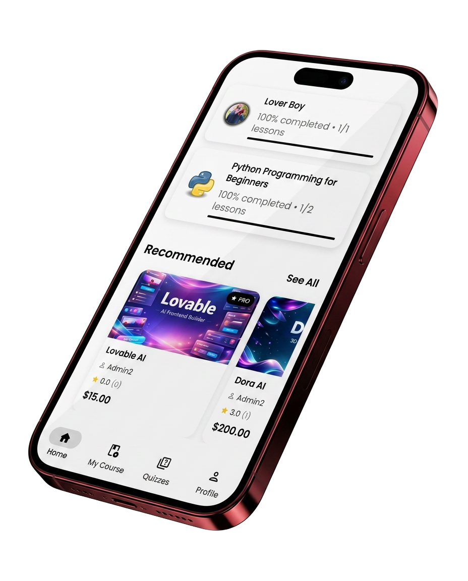 Masfo app on a 3D smartphone